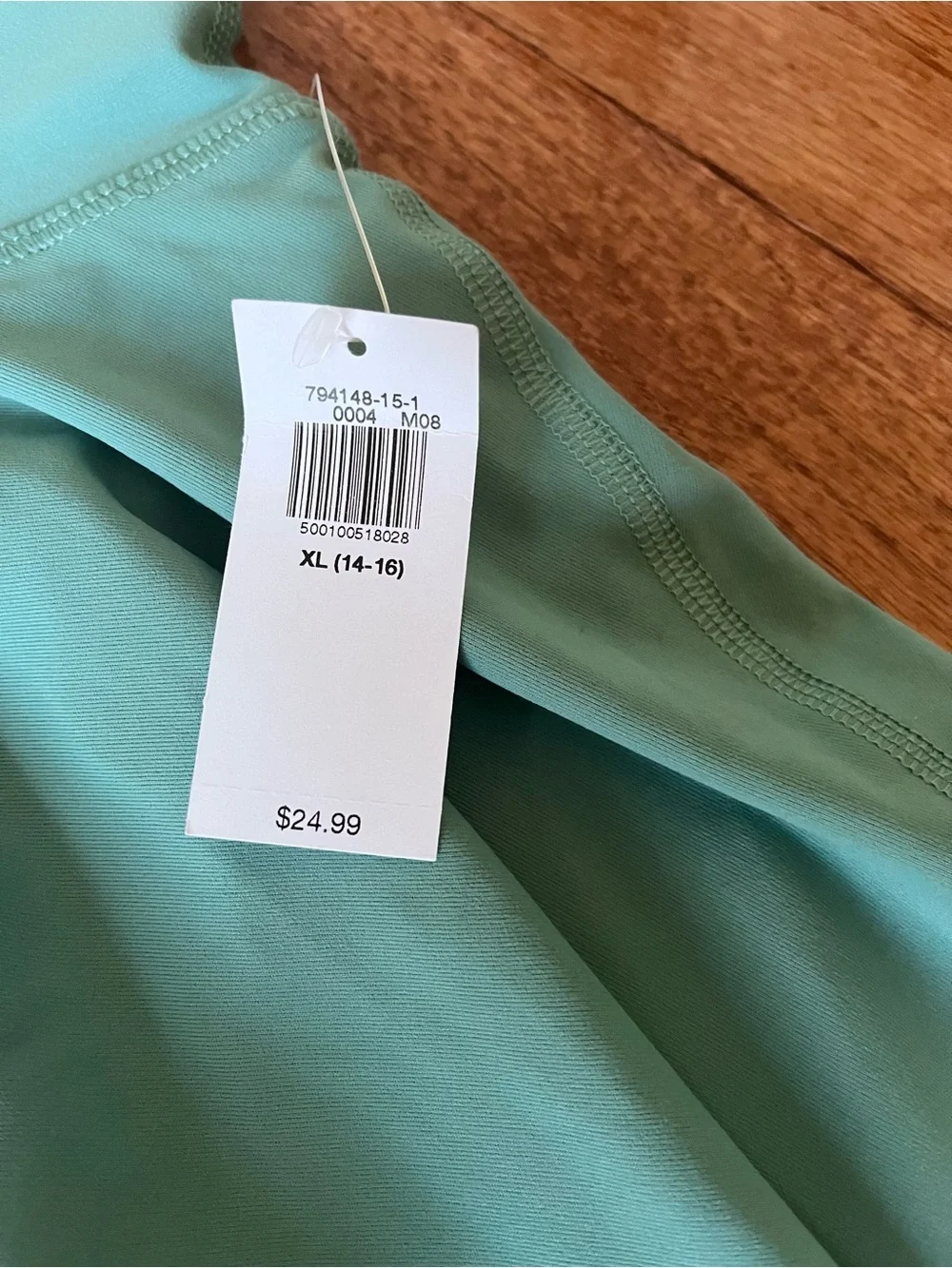 Girls Old Navy XL Teal Pleated Active Skort